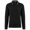 Polo rugby maille piquée manches longues homme