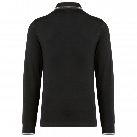 Polo rugby maille piquée manches longues homme