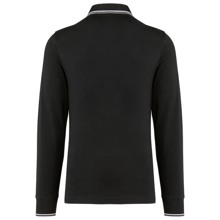 Polo rugby maille piquée manches longues homme