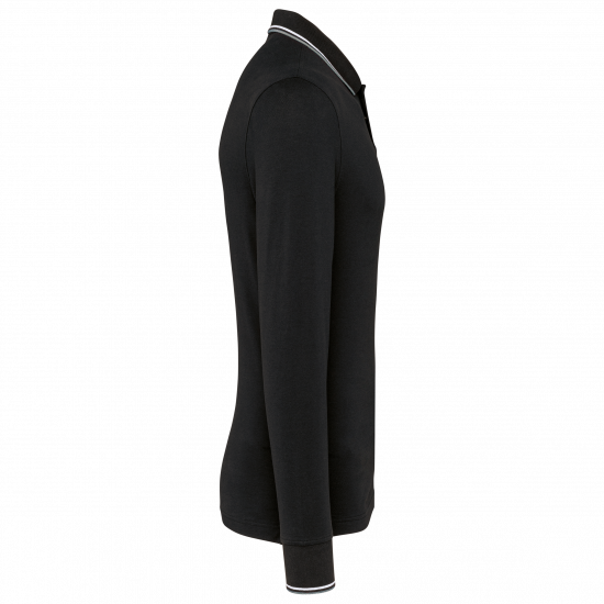 Polo rugby maille piquée manches longues homme