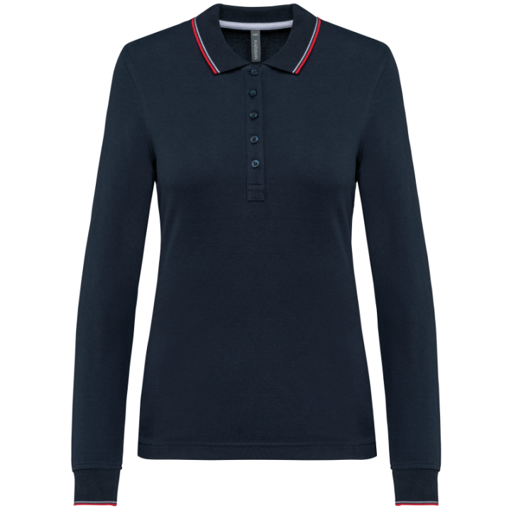 Polo rugby manches longues femme