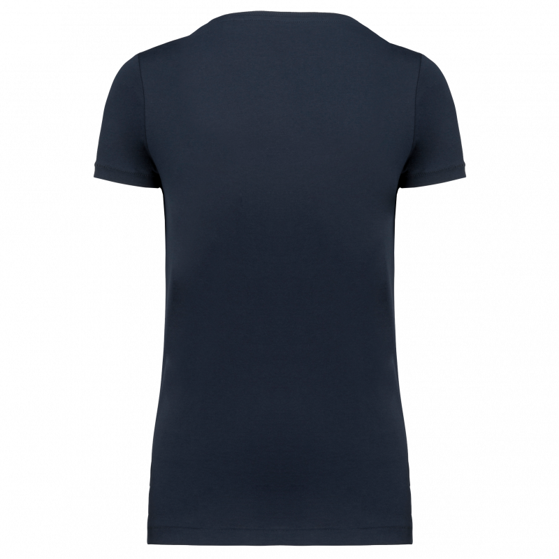 T-shirt Supima col V manches courtes femme