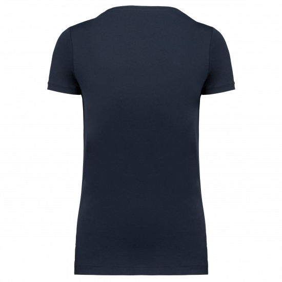 T-shirt Supima col V manches courtes femme