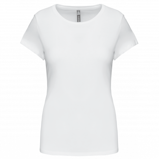 T-shirt col rond manches courtes femme