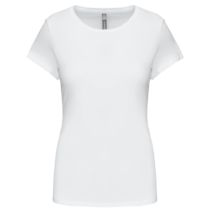 T-shirt col rond manches courtes femme