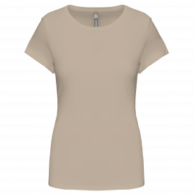 T-shirt col rond manches courtes femme