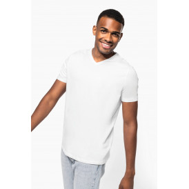 T-shirt manches courtes col v homme