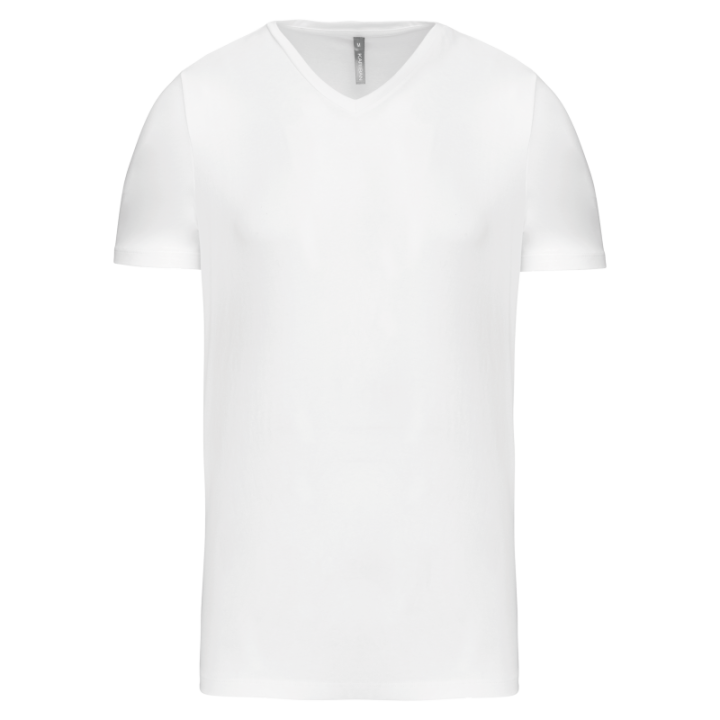 T-shirt manches courtes col V homme