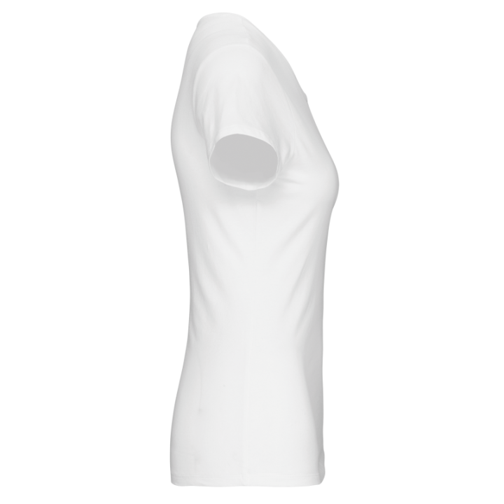 T-shirt col v manches courtes femme