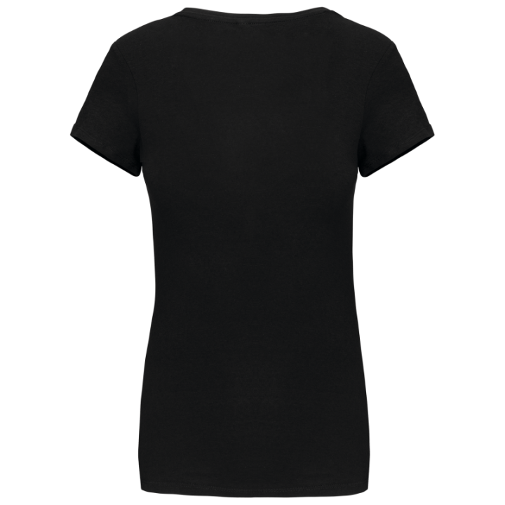 T-shirt col v manches courtes femme