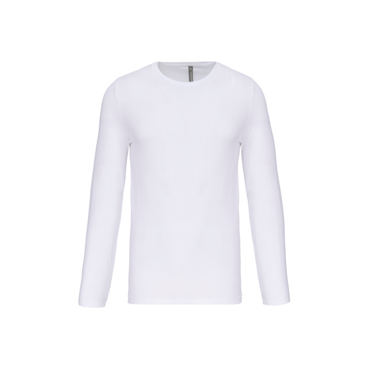T-shirt col rond manches longues homme
