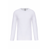 T-shirt col rond manches longues homme