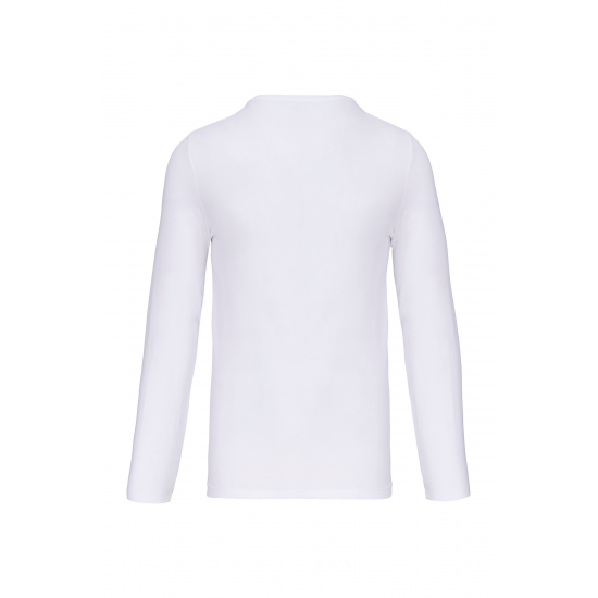T-shirt col rond manches longues homme