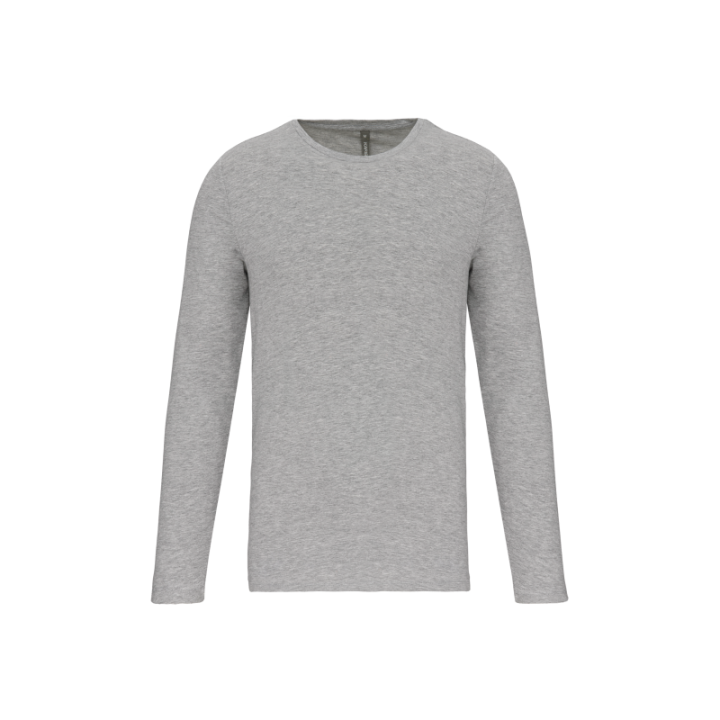 T-shirt col rond manches longues homme