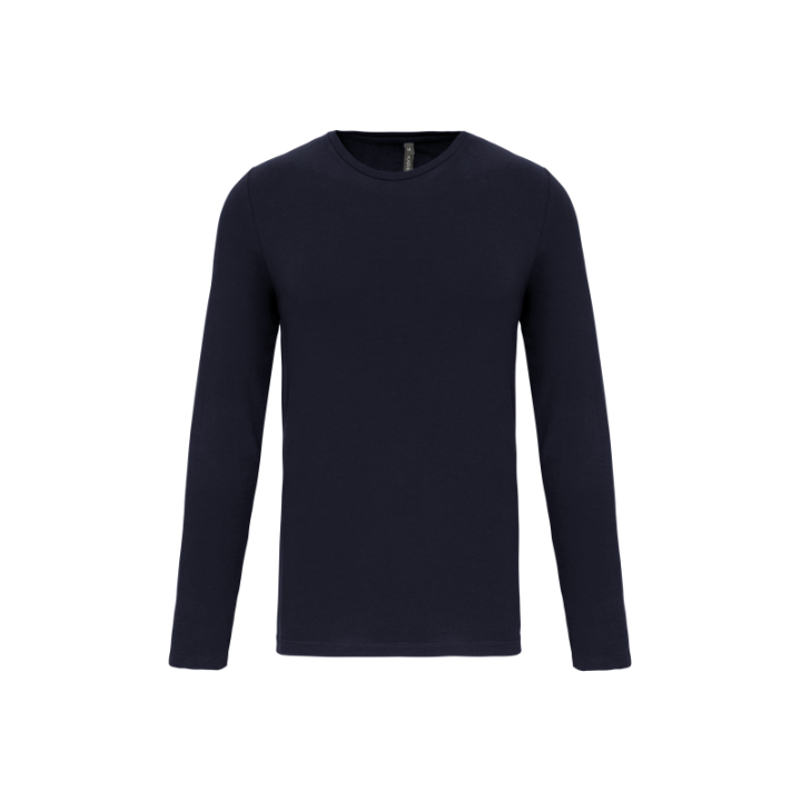 T-shirt col rond manches longues homme