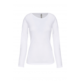 T-shirt col rond manches longues femme (2)