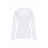 T-shirt col rond manches longues femme