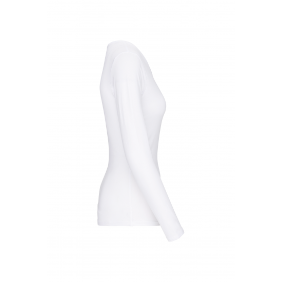 T-shirt col rond manches longues femme