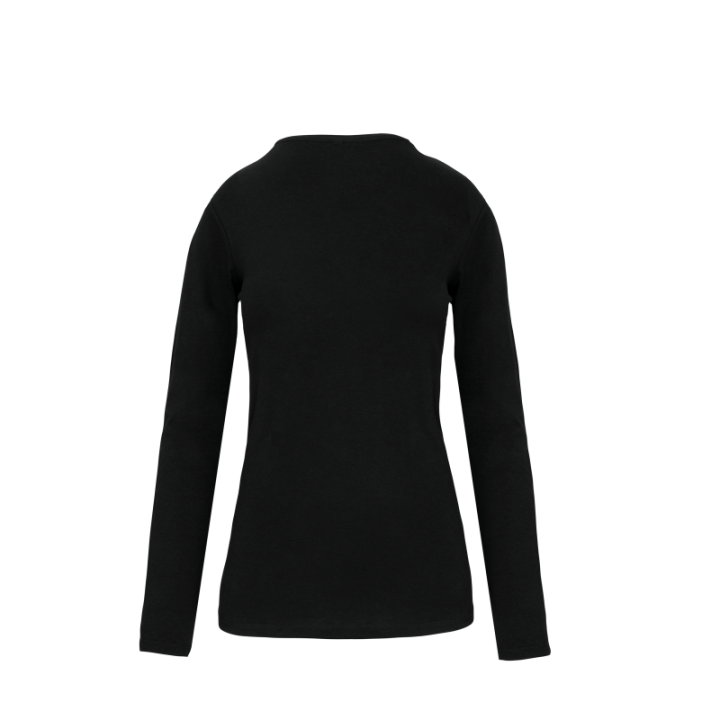T-shirt col rond manches longues femme