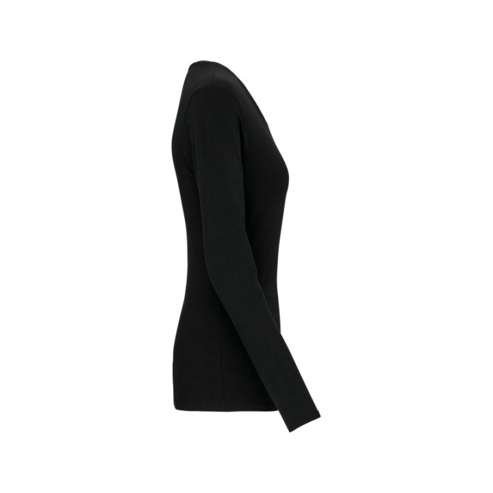 T-shirt col rond manches longues femme