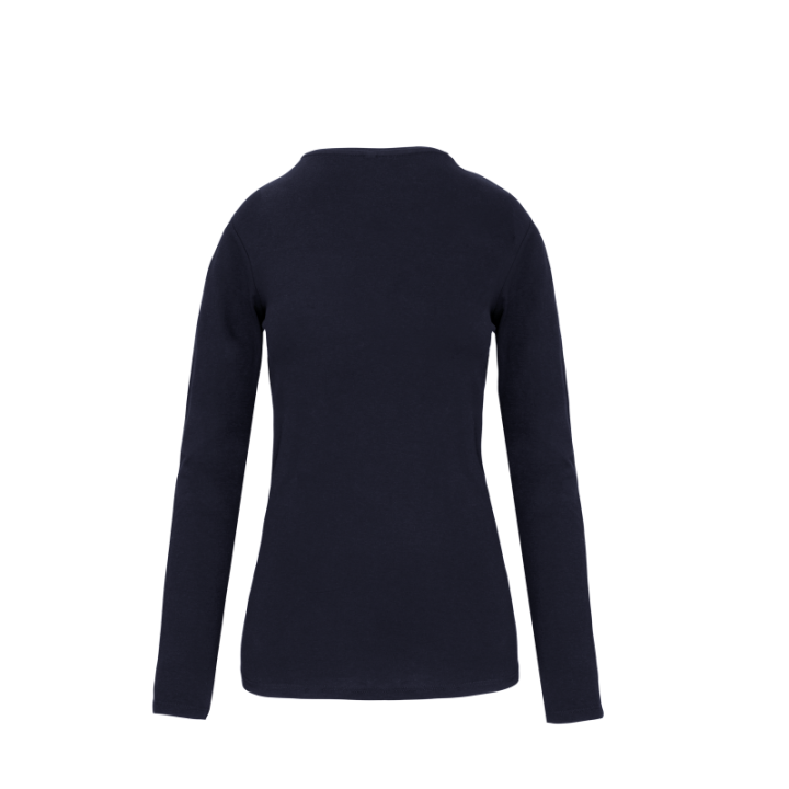 T-shirt col rond manches longues femme