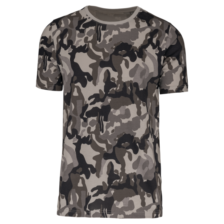 T-shirt camo manches courtes homme