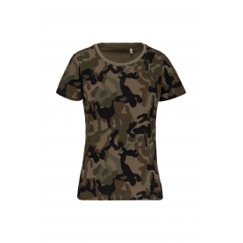 T-shirt camouflage manches courtes femme (2)