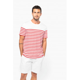 T-shirt marin col rond bio homme