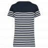 T-shirt marin col rond bio femme doux et confortable