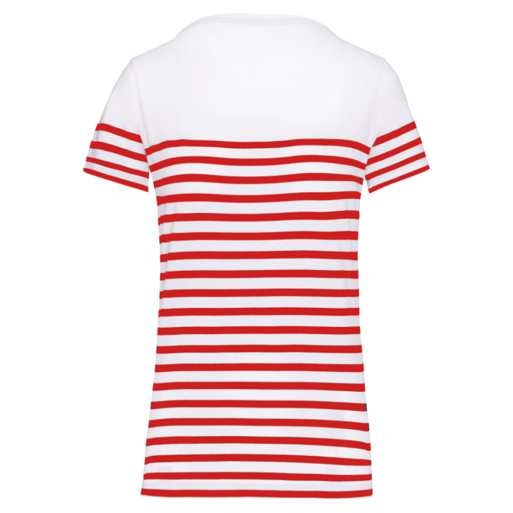 T-shirt marin col rond bio femme doux et confortable