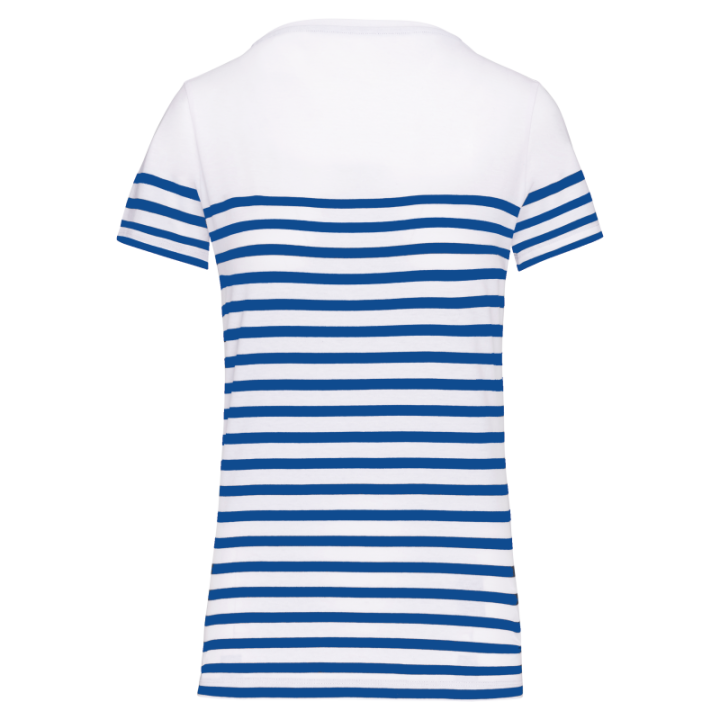 T-shirt marin col rond bio femme doux et confortable
