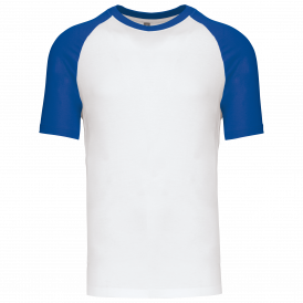 T-shirt Baseball bicolore manches courtes Kariban K330 – 100 % coton ~160 g/m²