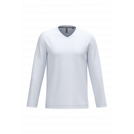 T-shirt homme manches longues encolure V Kariban (2)