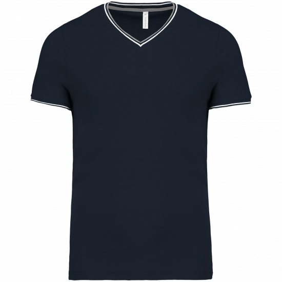 T-shirt maille piquée col V homme