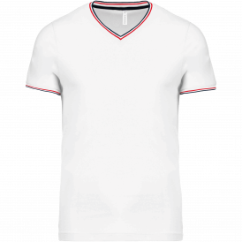 T-shirt maille piquée col V homme