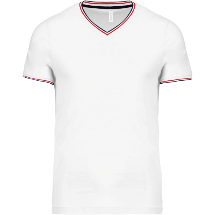 T-shirt maille piquée col V homme