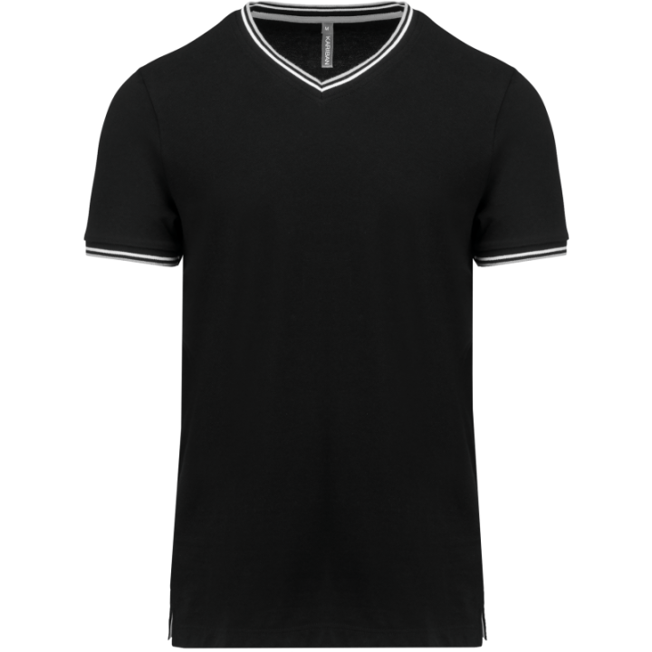T-shirt maille piquée col V homme