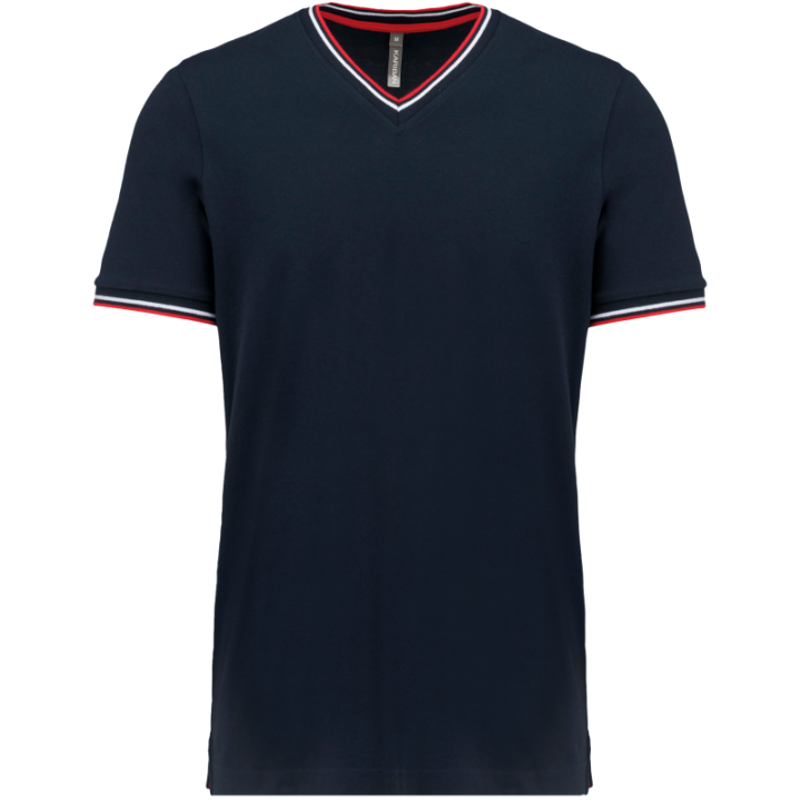 T-shirt maille piquée col V homme