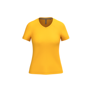 T-shirt femme manches courtes encolure V Kariban