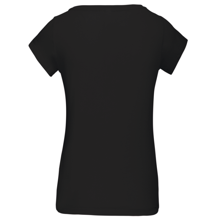 T-shirt col bateau manches courtes femme