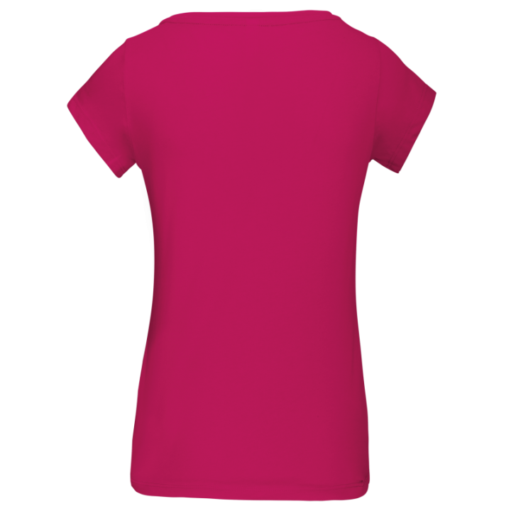 T-shirt col bateau manches courtes femme