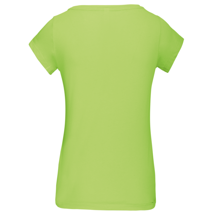 T-shirt col bateau manches courtes femme