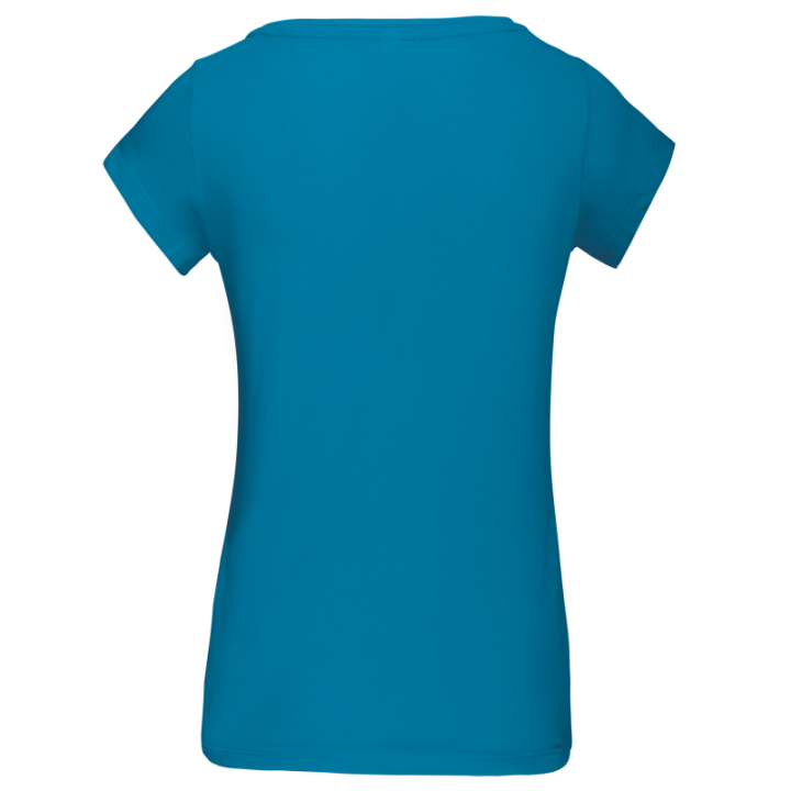 T-shirt col bateau manches courtes femme