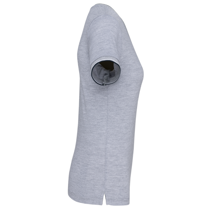 T-shirt maille piquée col V femme