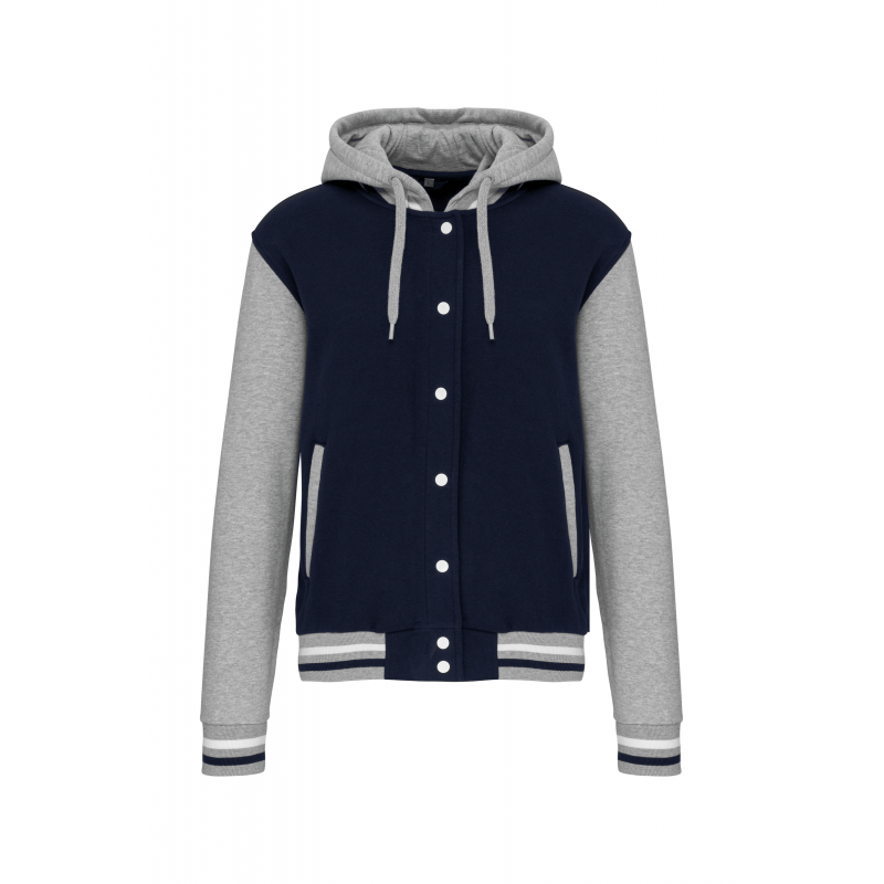Blouson teddy à capuche unisexe