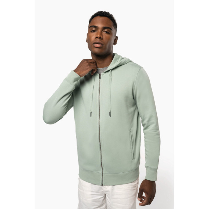 Sweat-shirt zippé à capuche unisexe doux et durable