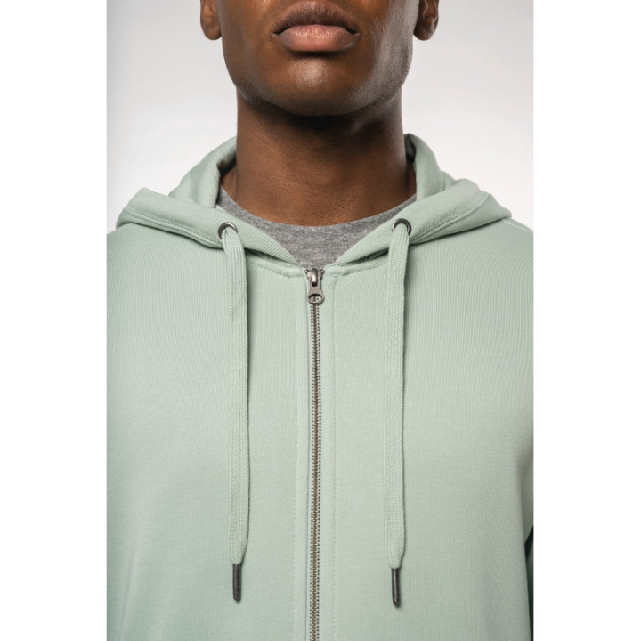 Sweat-shirt zippé à capuche unisexe doux et durable