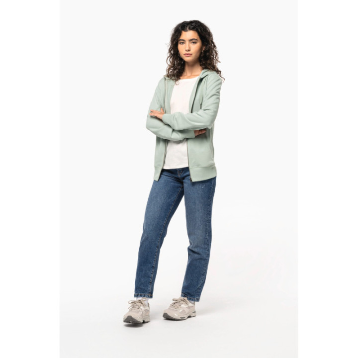 Sweat-shirt zippé à capuche unisexe doux et durable