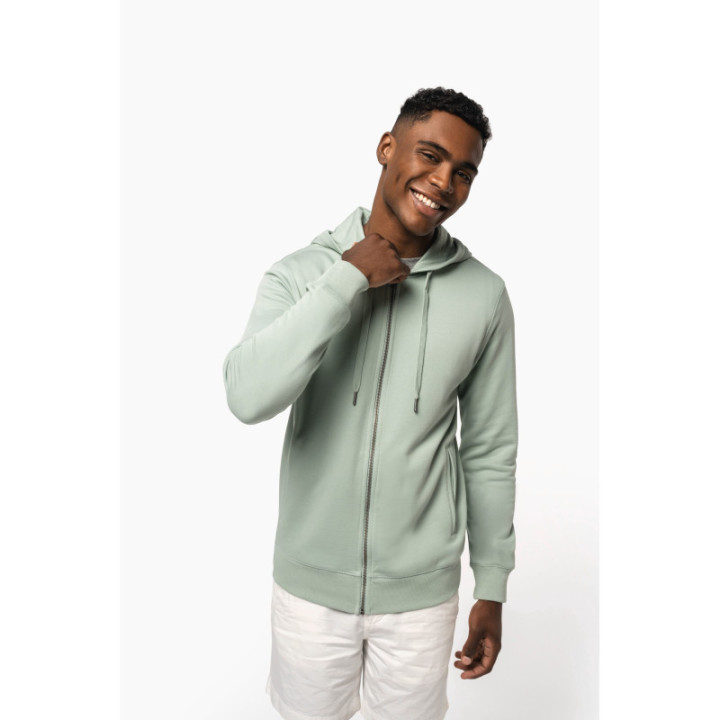 Sweat-shirt zippé à capuche unisexe doux et durable