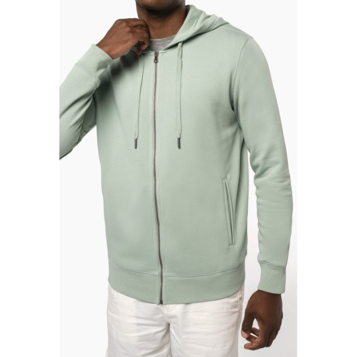Sweat-shirt zippé à capuche unisexe doux et durable